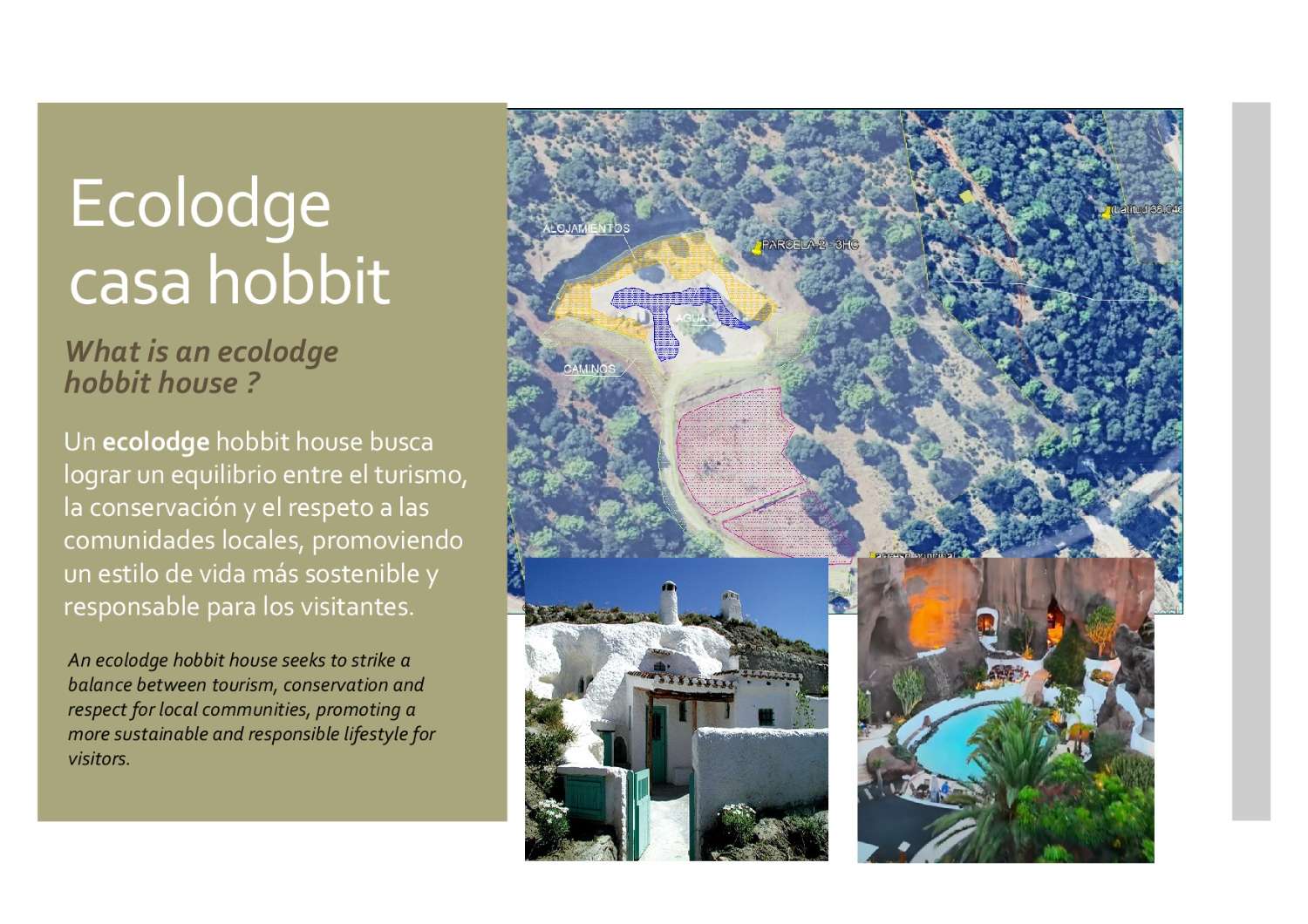 Terrain pour ECOLODGE avec projet